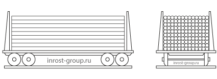 укладка 219 трубы в вагон